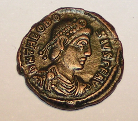 Theodosius I. Roman Coin